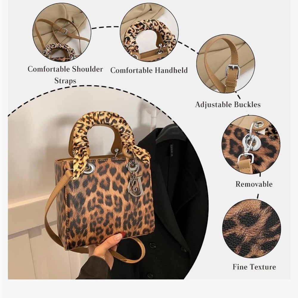 Leopard Print Mini Bag - Picture 10 of 12